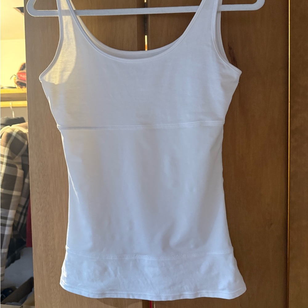 White Compression Camisole Top